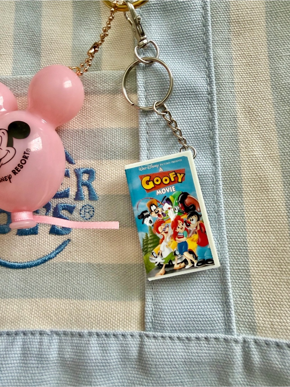 Mini Disney VHS bag charms